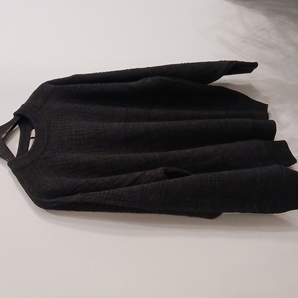 TIP TOP TAILORS Mens Heavy Knit Sweater in Grey - Picture 3 of 6